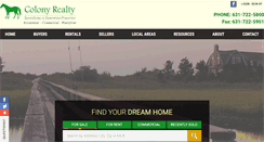 Desktop Screenshot of colonyrlty.com